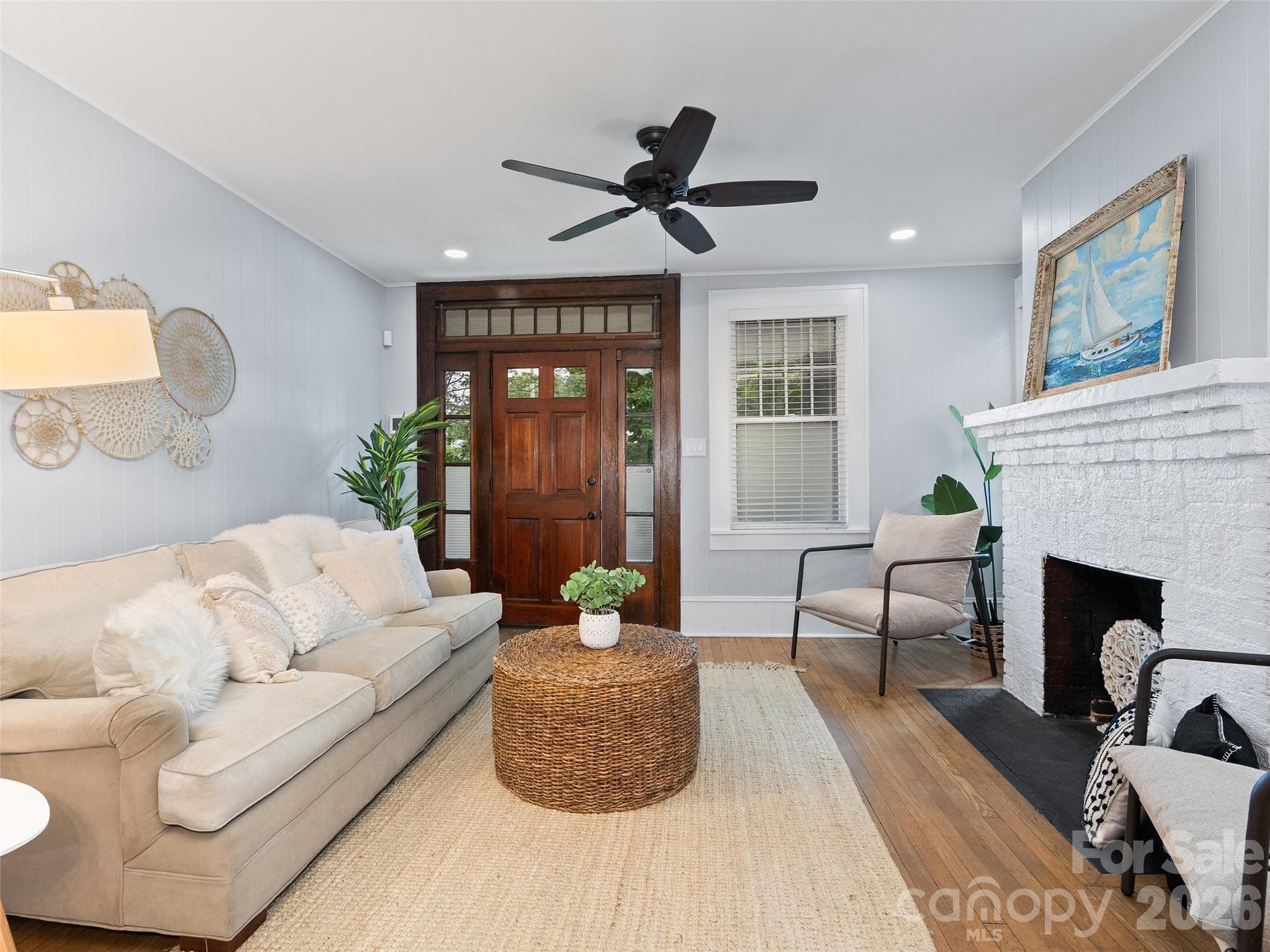 Airy and Bright Living Room - Asheville