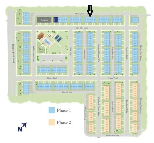 Location of Homesite 45 on Community Map - Charlotte
