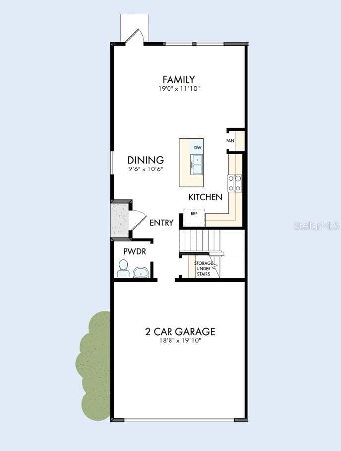 Floor Plan First Floor - 6422 JENSEN VIEW AVE, APOLLO BEACH