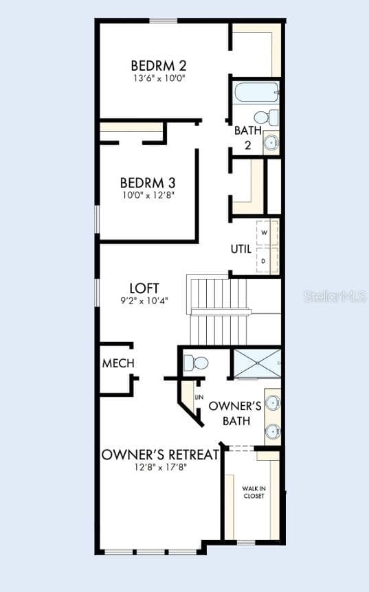 Floor Plan Second Floor - 6422 JENSEN VIEW AVE, APOLLO BEACH