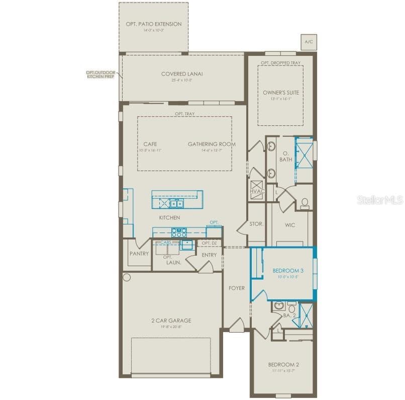 Floor Plan - Floor One - 6807 SUNRISE COVE DRIVE, CLERMONT