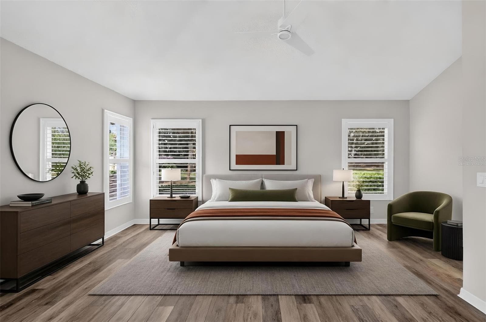 Primary Bedroom - Virtually Staged - 522 LOMA PASEO DR, THE VILLAGES
