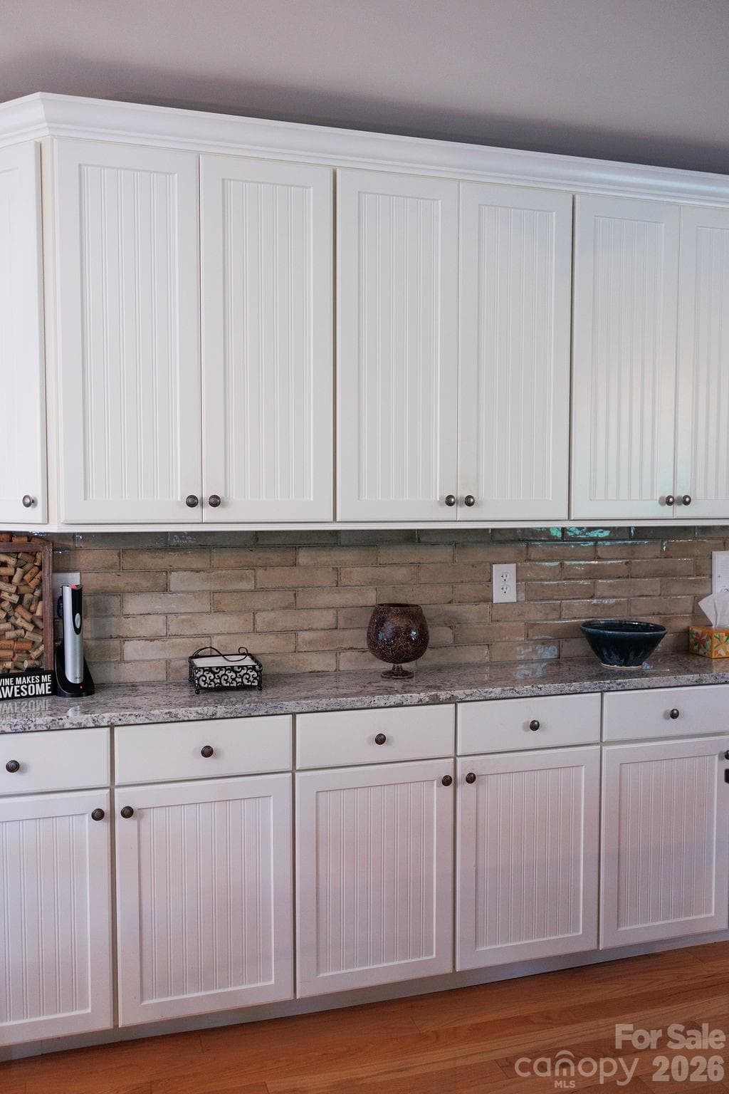 Kitchen cabinets with tile and granite - Kings Mountain