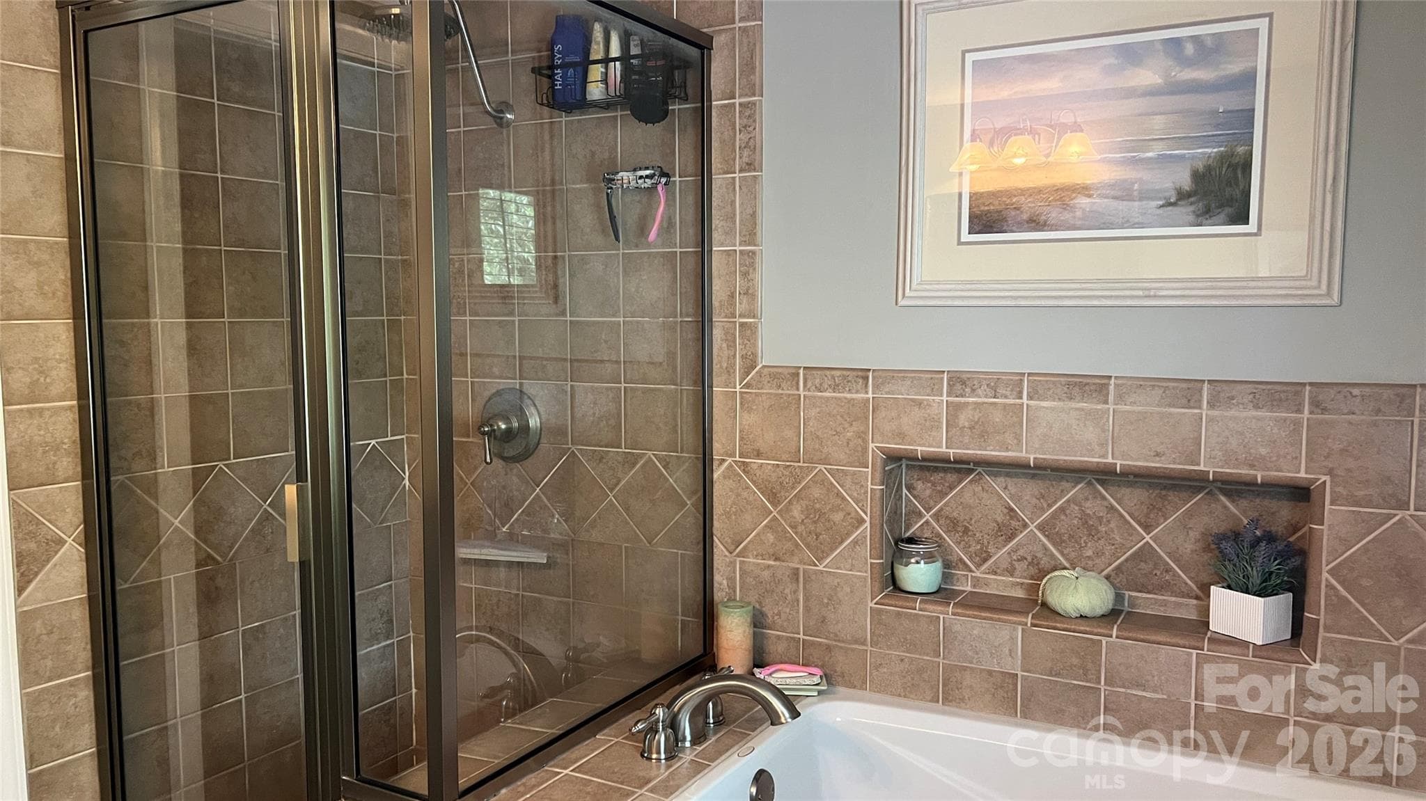 Primary shower and garden tub - Kings Mountain