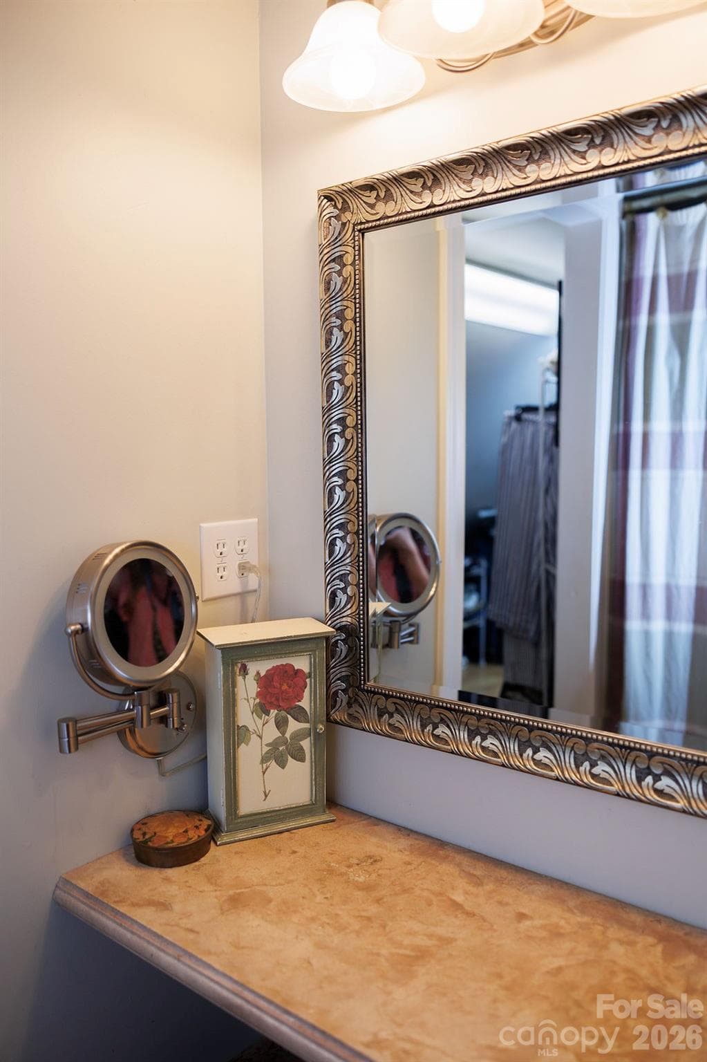 Primary bedroom features a separate vanity and dressing area - Kings Mountain