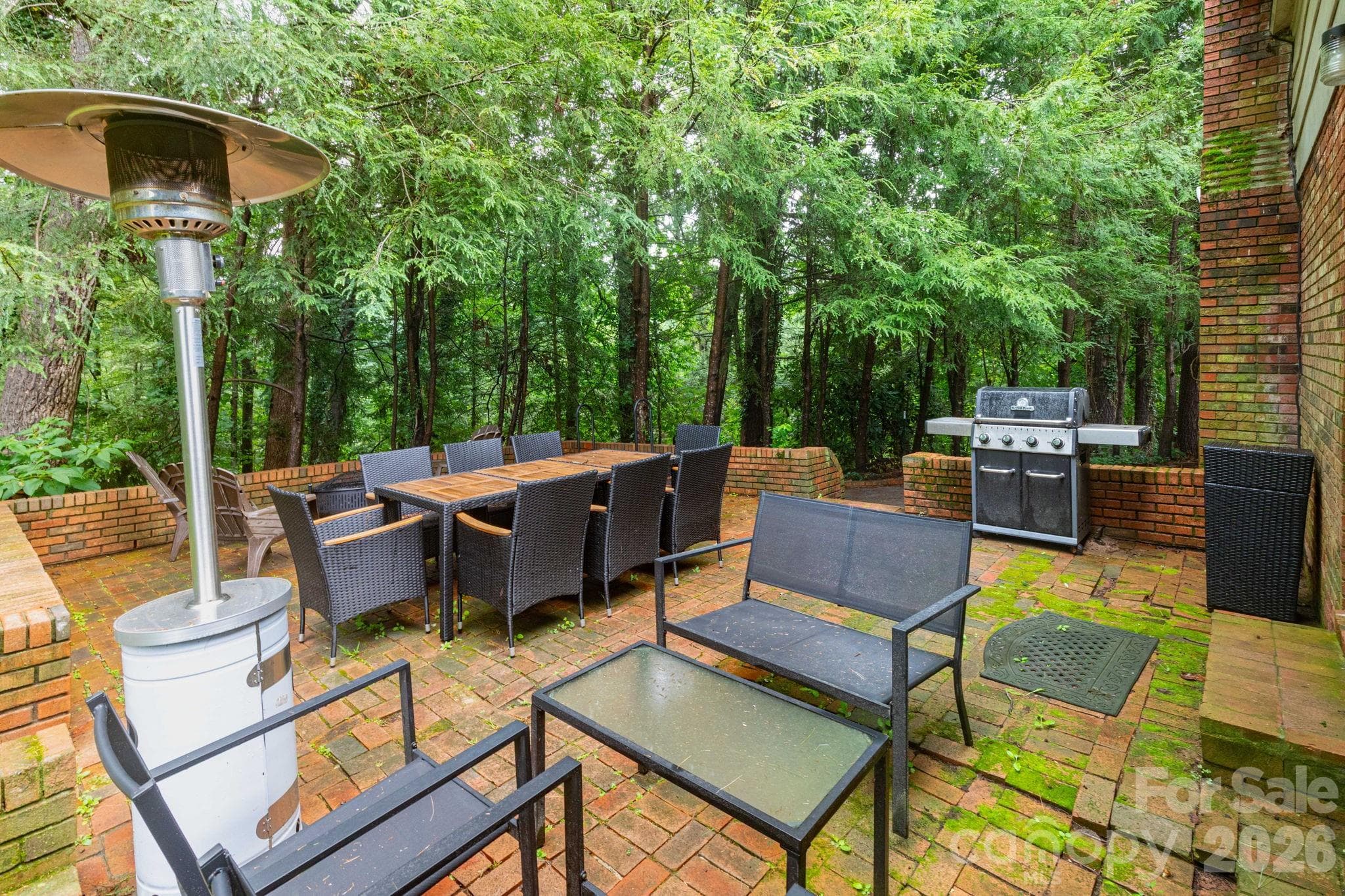 Brick Patio - 936 Toxaway Drive, Hendersonville