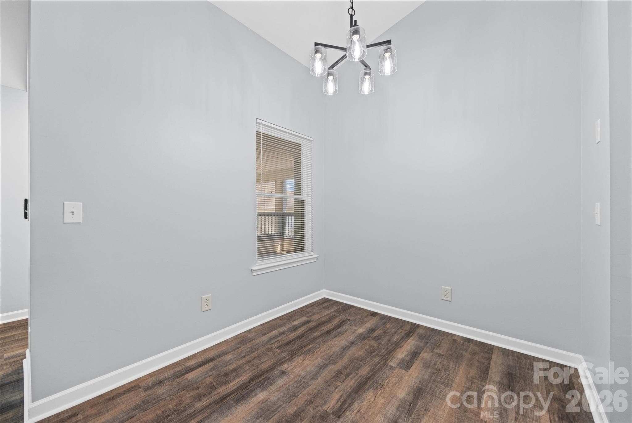 Dining Area with new light fixture - 8119 Tremaine Court, Charlotte