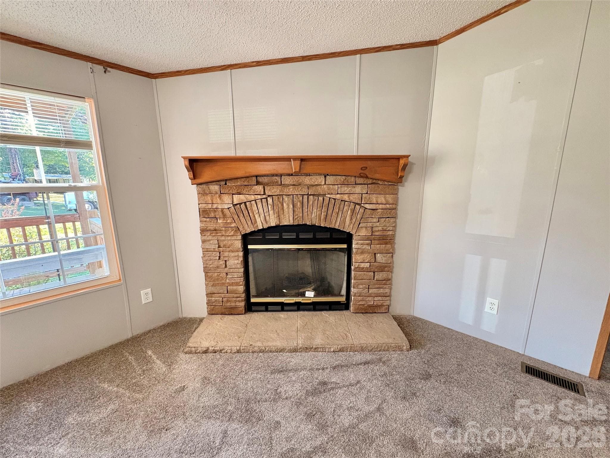 Fireplace in Living Room - 5422 Wrenn Drive, Denver