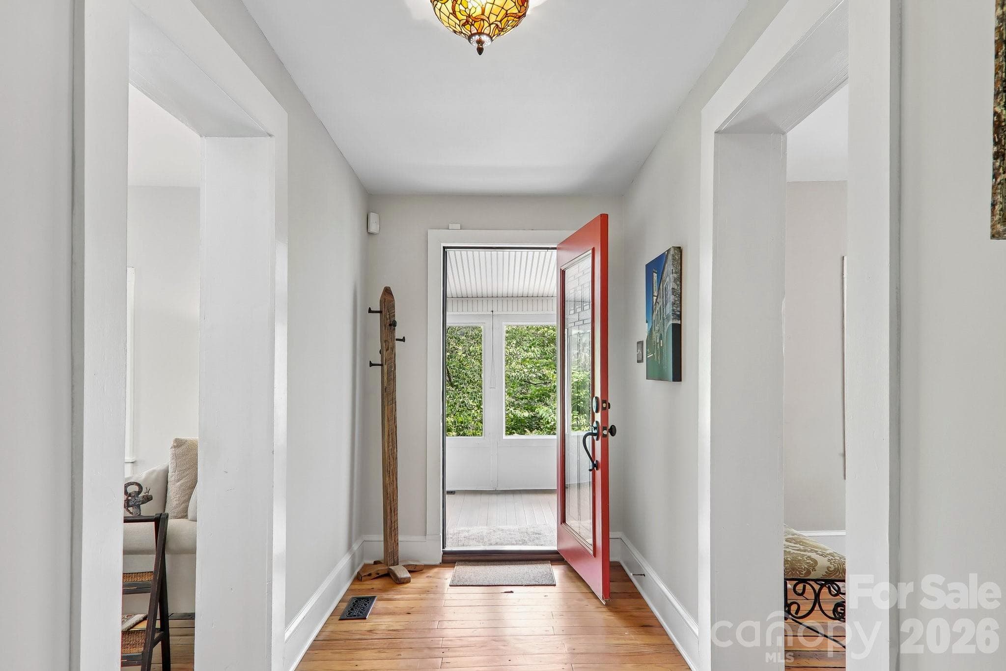 Entryway from sunroom - 23 Tuskeegee Street, Asheville