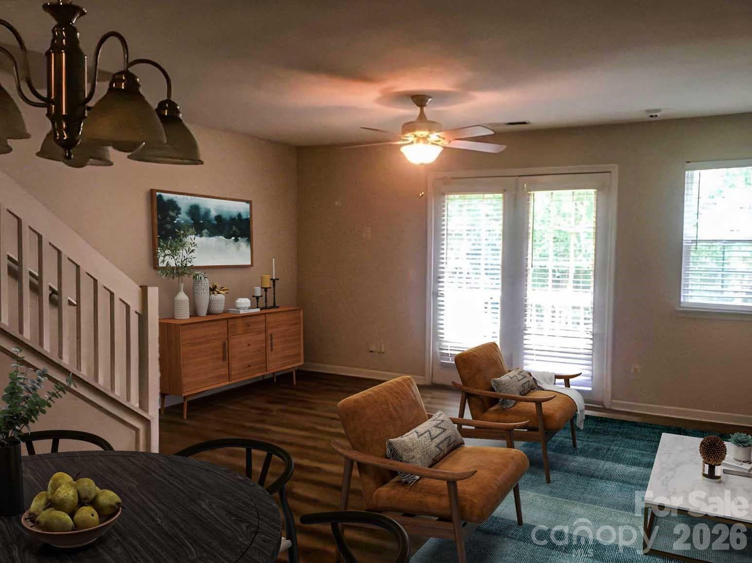 Living Room Pic 2 (virtually staged) - Charlotte