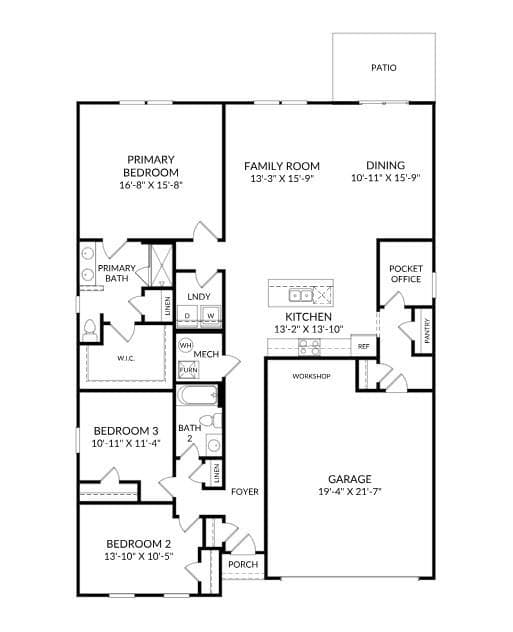 Main Level - 1496 Ardmore Drive, Sherrills Ford