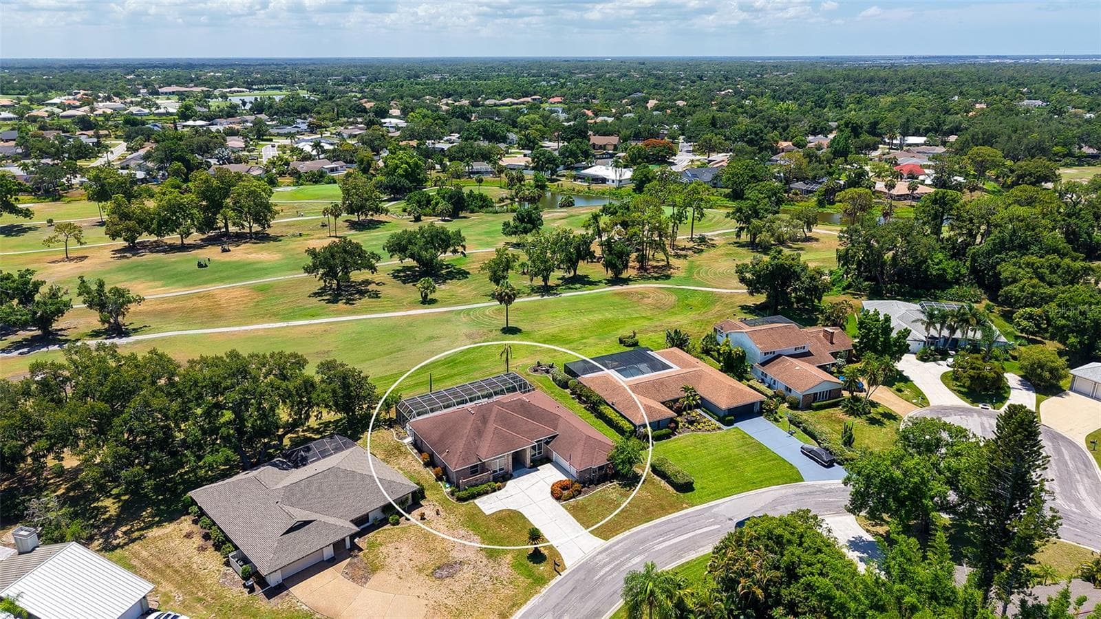 Located on 2nd fairway of Bent Tree Golf Club - 4360 BRANDYWINE DR, SARASOTA