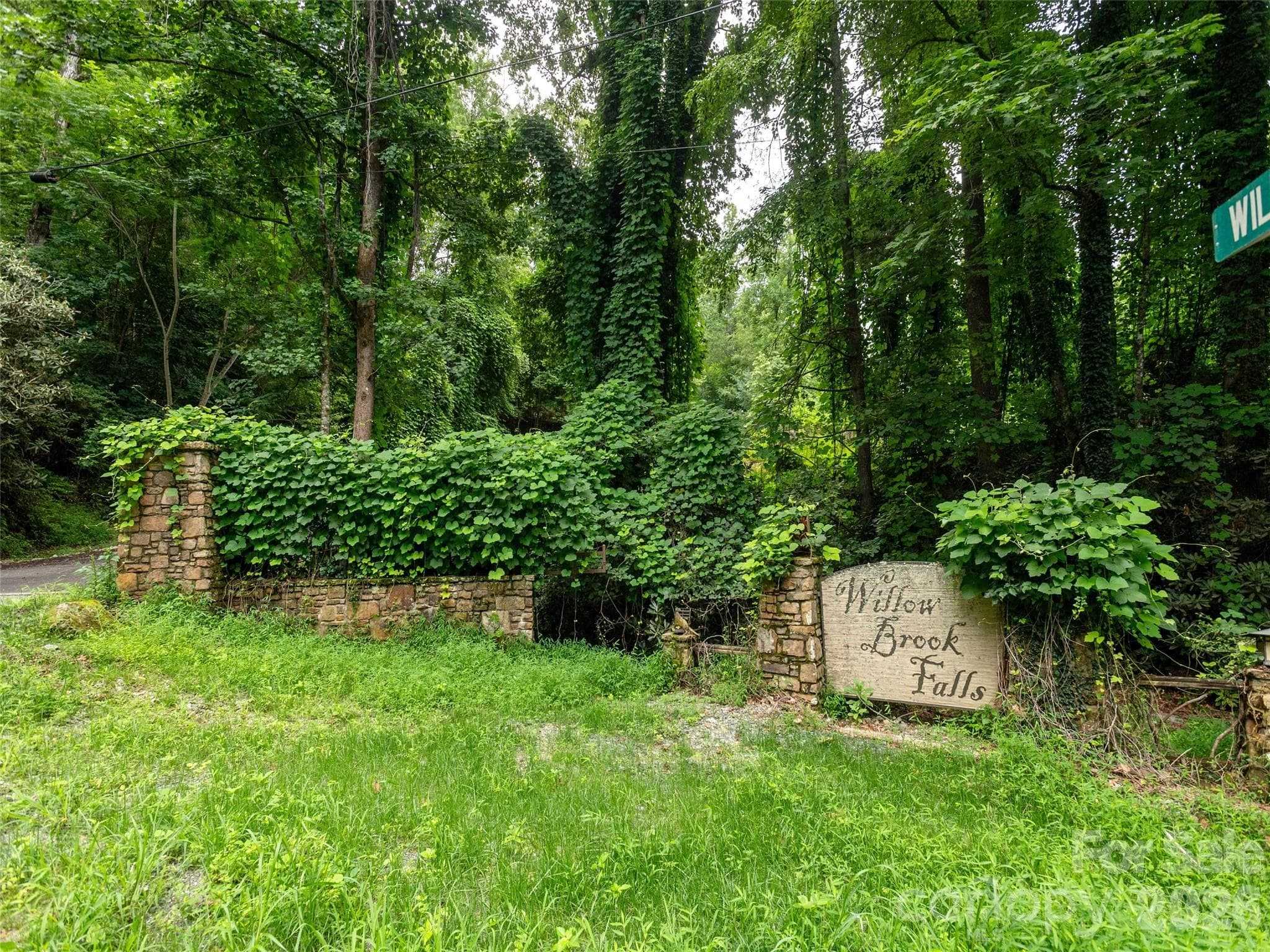 Entry signage from Willow Road provides a welcoming and clearly defined entrance to the community. - Hendersonville