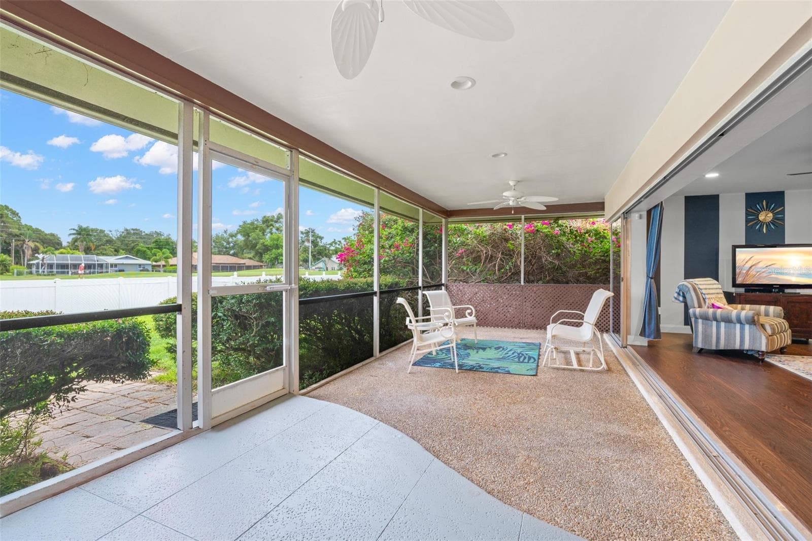 Screened lanai overlooking golf course - 6729 TEQUESTA DR, SEMINOLE