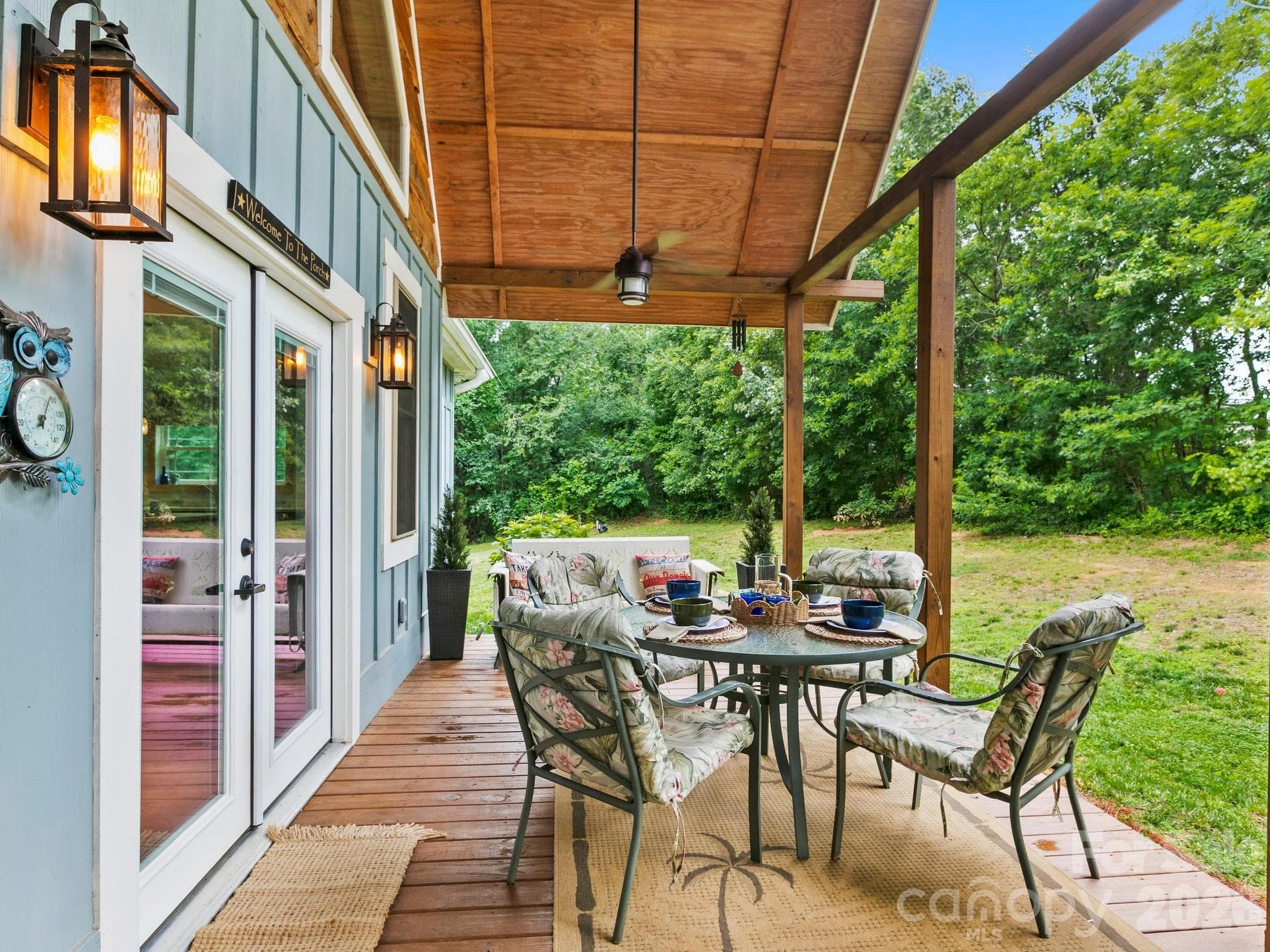 Covered back porch - Asheville