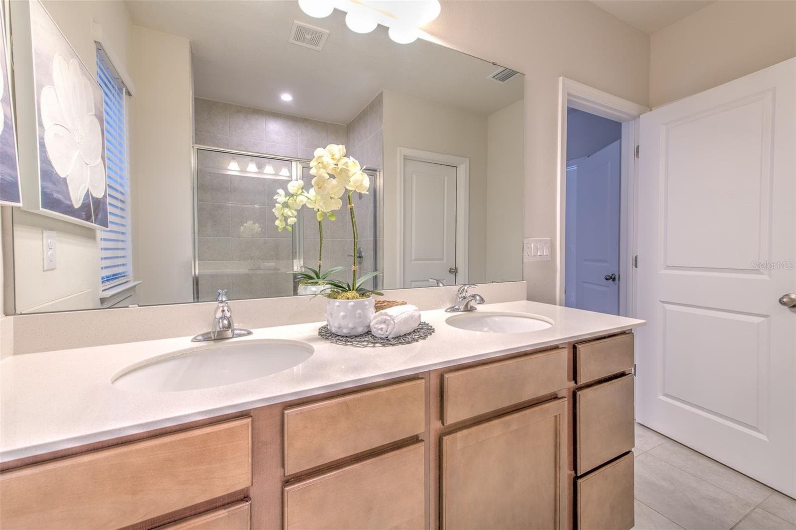 Primary Bathroom with Double Sinks - 11836 BRISTOL BRIDGE RD, SPRING HILL