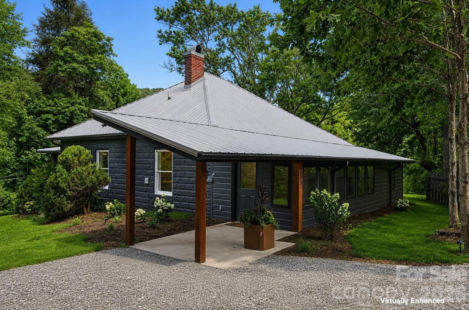 Covered Entry from parking - Asheville