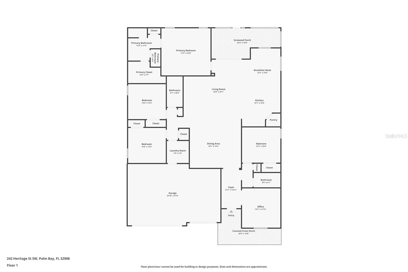 Single Family Residence at 242 HERITAGE ST SW, PALM BAY, photo 16 of 49