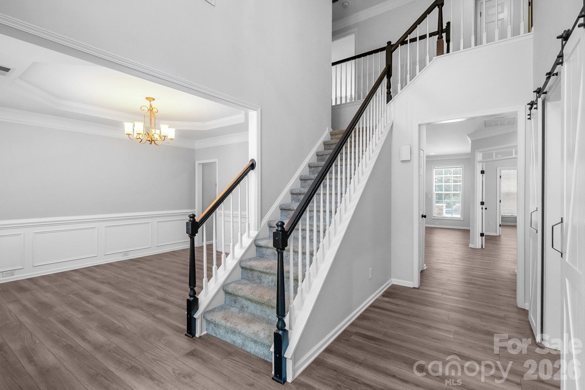 Entry, dining room to the left, office to the right - Waxhaw