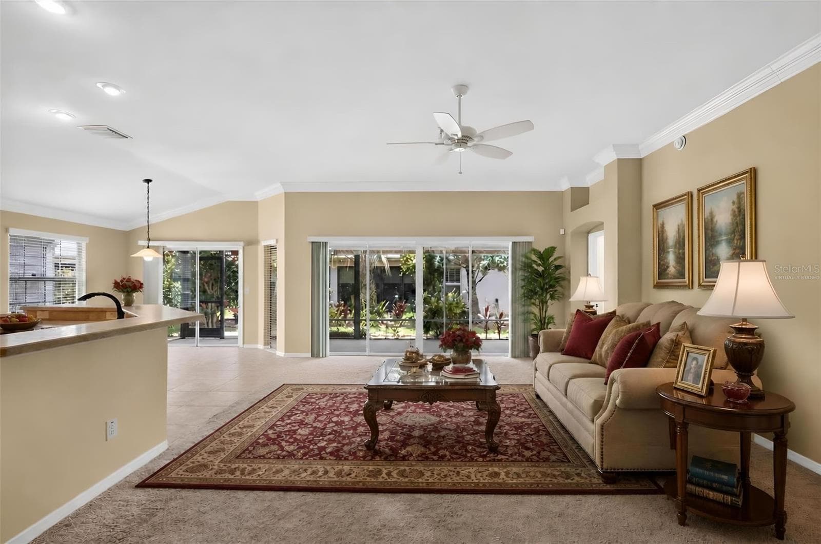 Living Room - Virtually Staged - 791 ENISGROVE WAY, THE VILLAGES