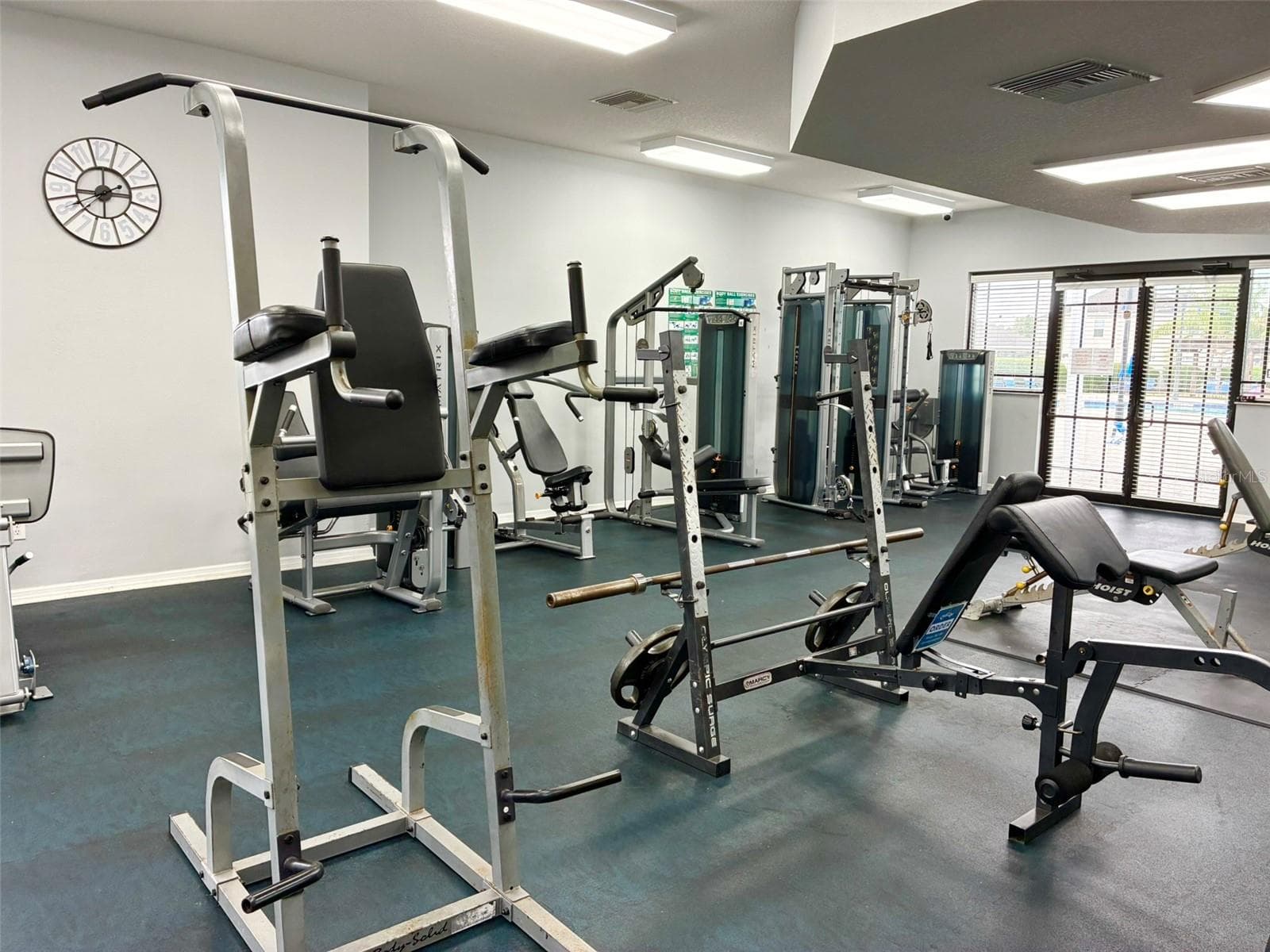 Fitness Room overlooking the pool - 8026 CARRIAGE POINTE DRIVE, GIBSONTON