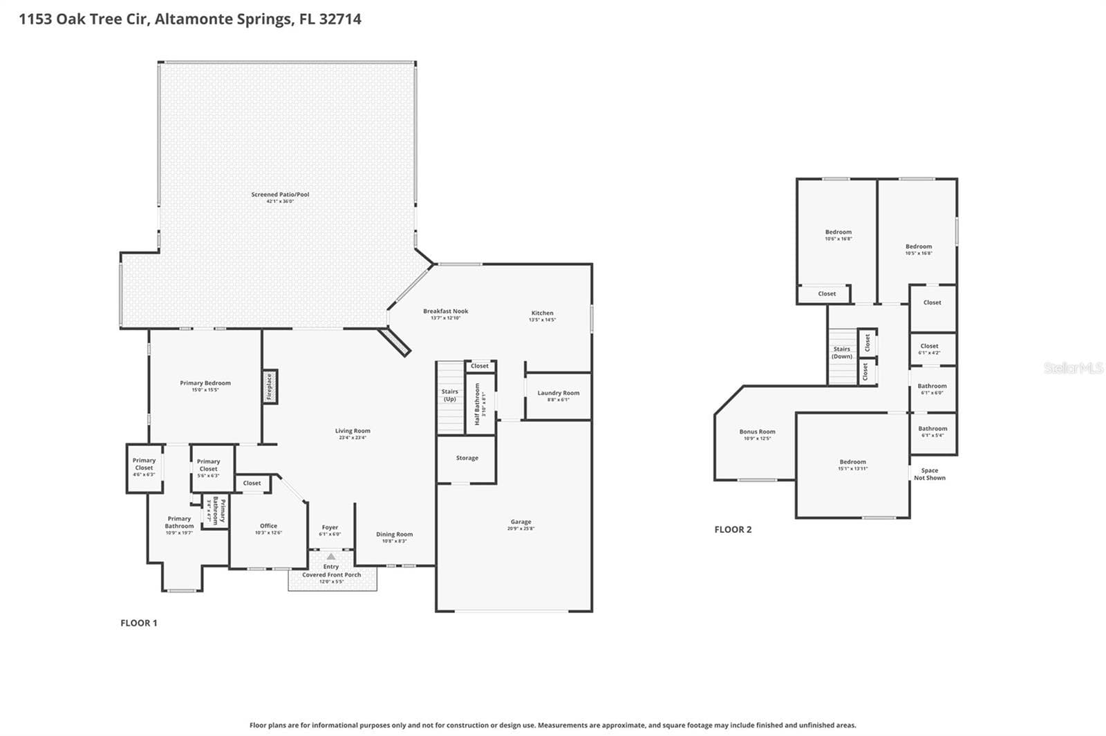 Floor plan - 1153 OAK TREE CIR, ALTAMONTE SPRINGS