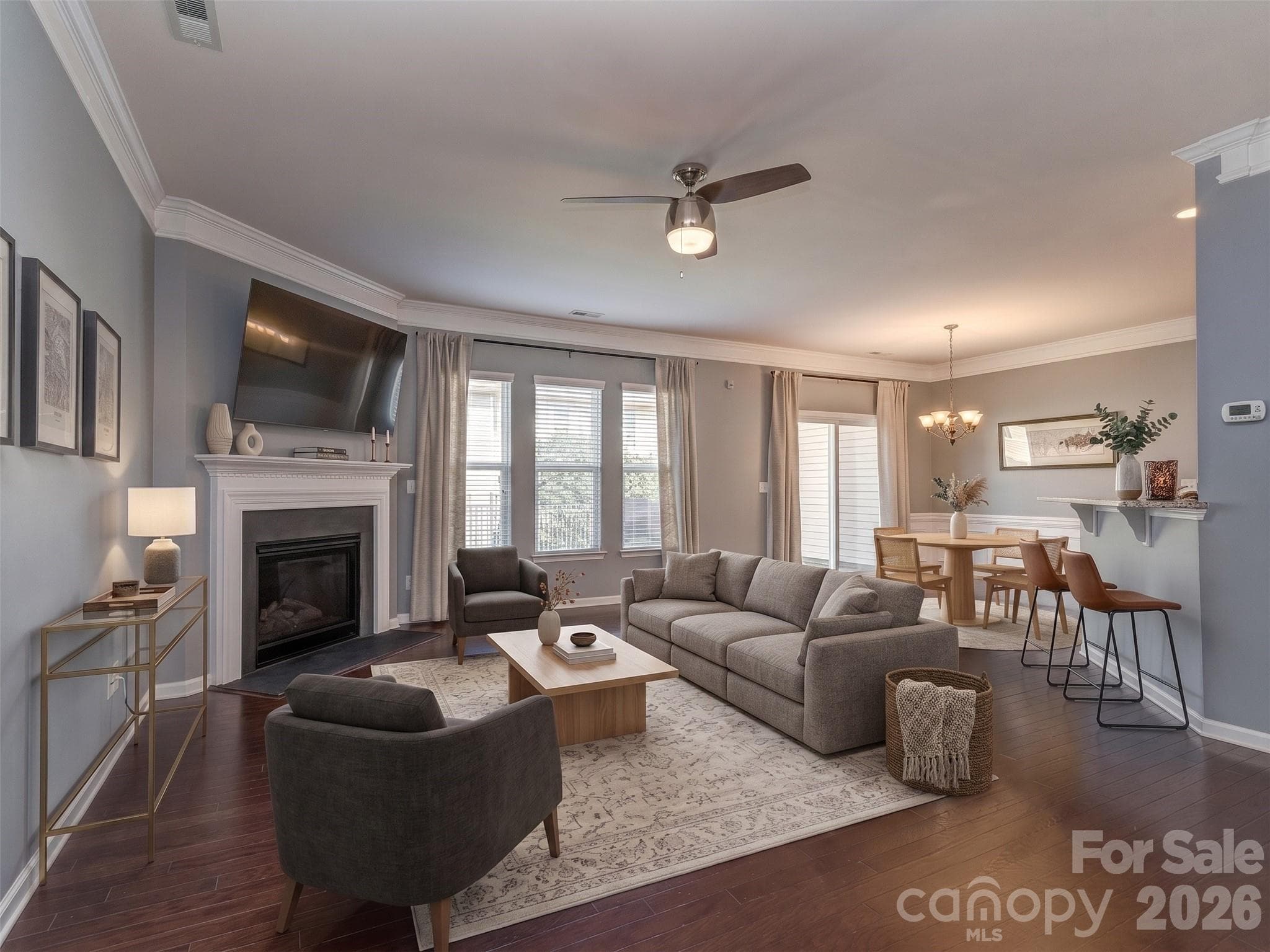 Virtually Staged EntryOpen Living - Charlotte