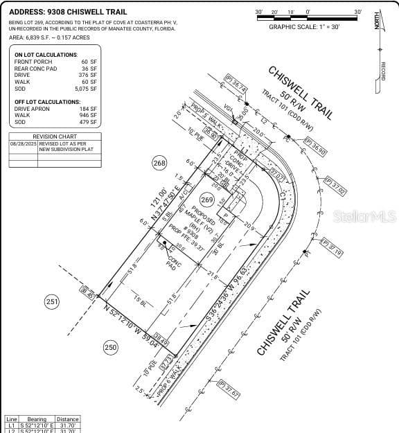 Plot Plan - 9308 CHISWELL TRL, PALMETTO