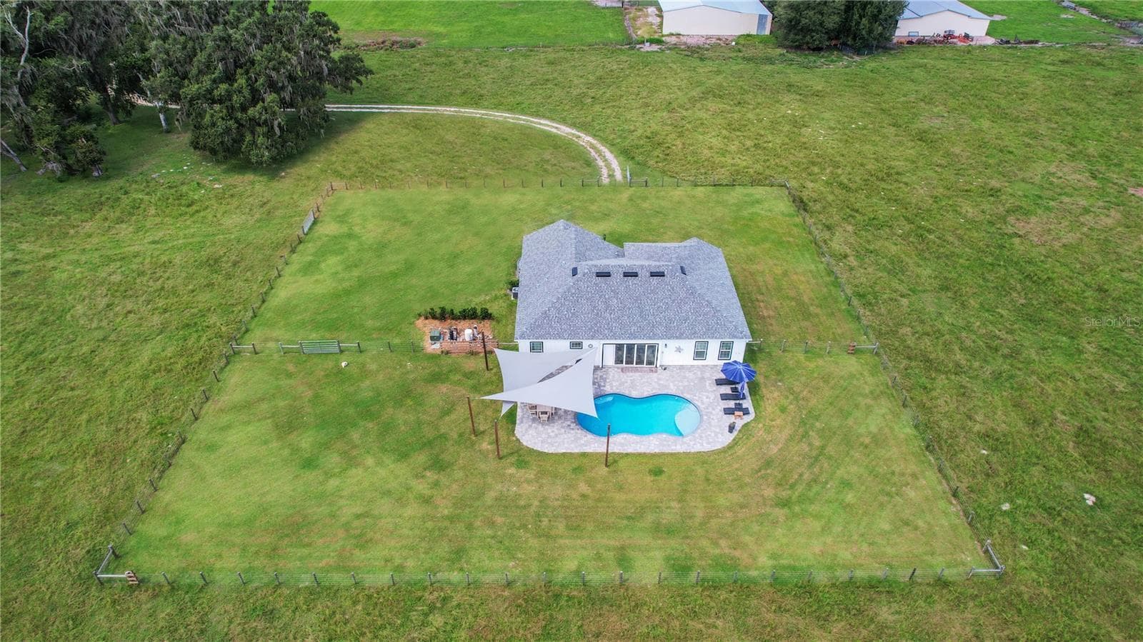 Aerial view of home - 10757 COUNTY ROAD 223, OXFORD