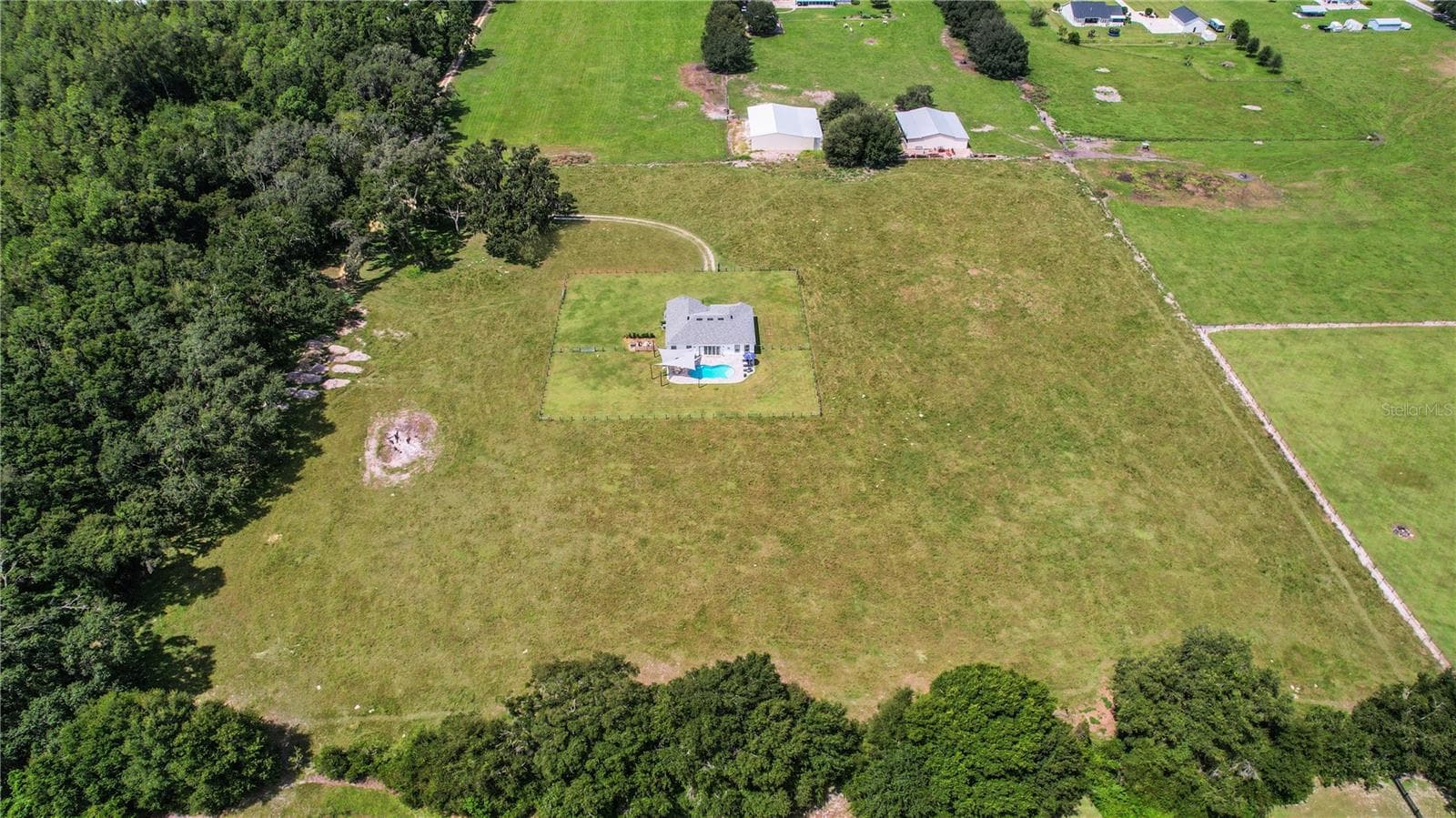 Aerial view of home - 10757 COUNTY ROAD 223, OXFORD