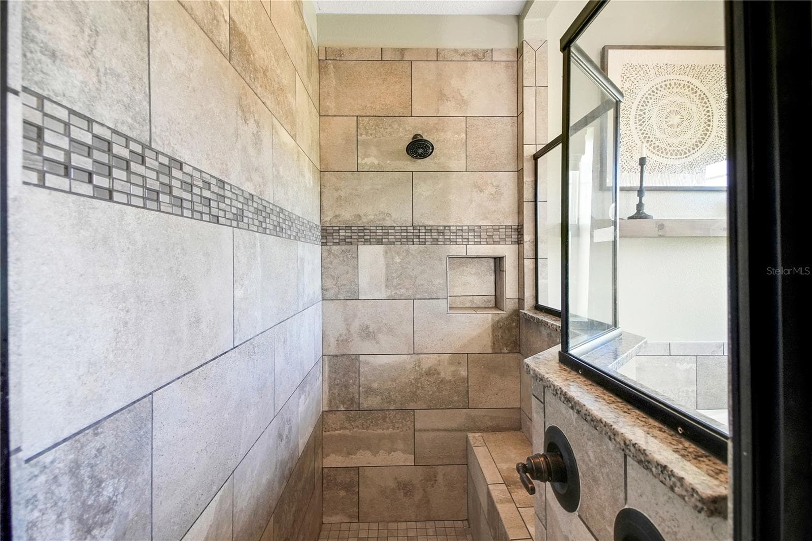 Shower in primary bathroom - 10757 COUNTY ROAD 223, OXFORD