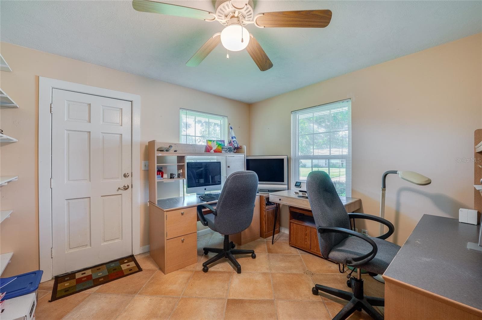Office with exterior door - 697 JOHN ANDERSON DR, ORMOND BEACH