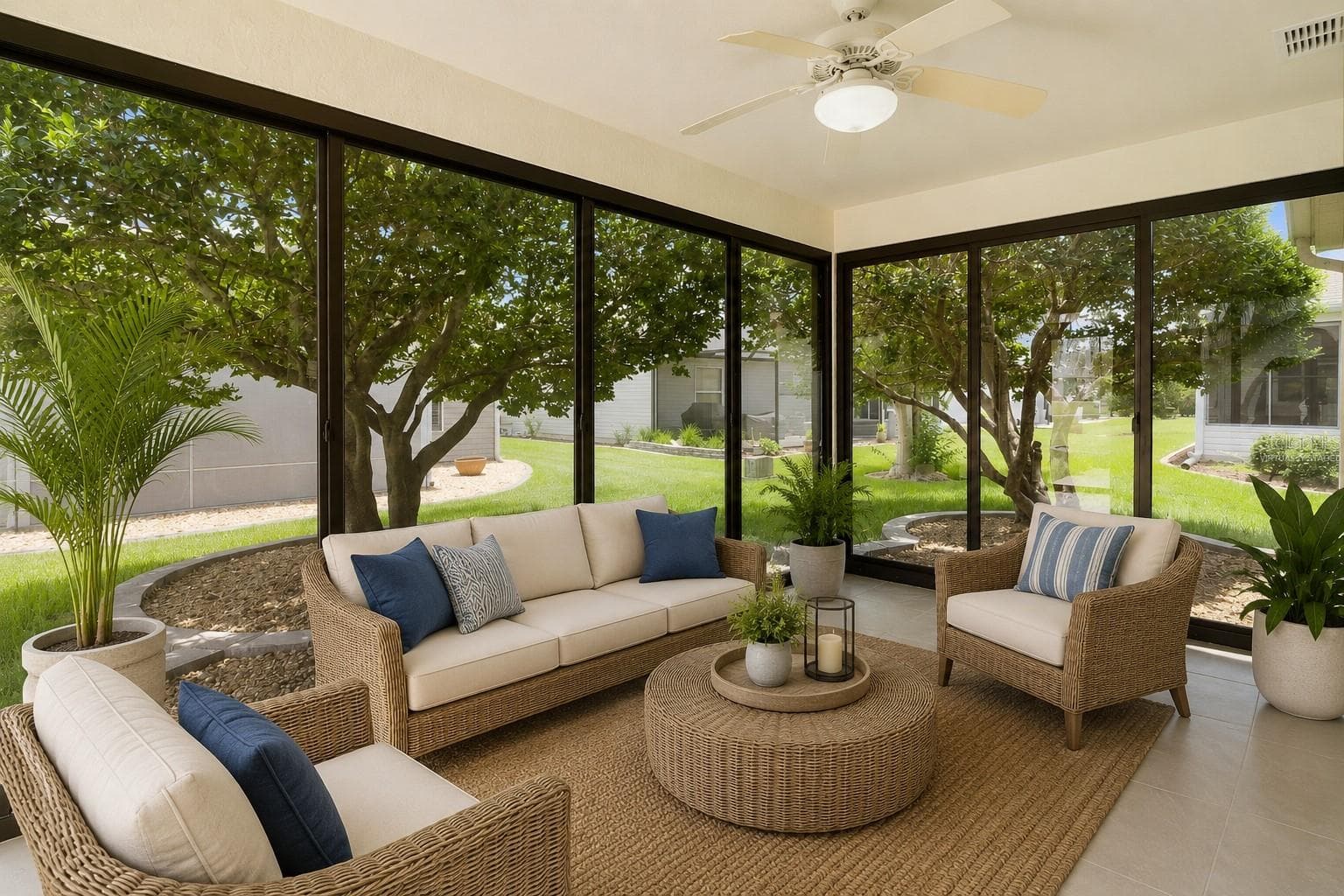 Virtually staged lanai - 1213 EL ESPARZA LN, THE VILLAGES