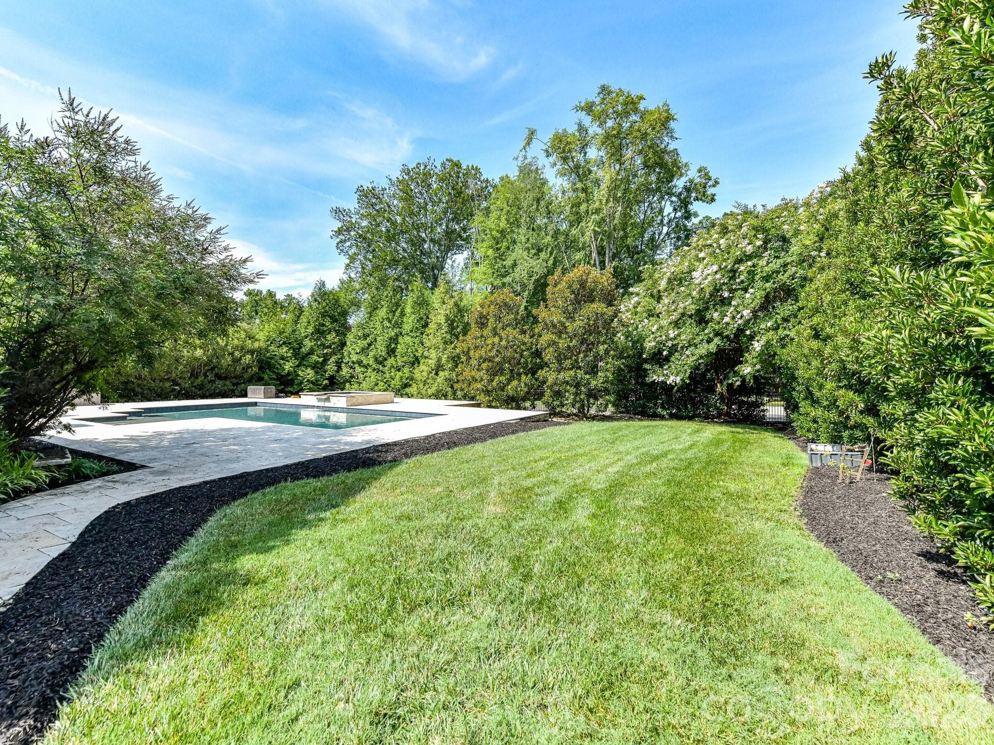 Huge private yard with plenty of place to play, swim and entertain - 808 Huntington Park Drive, Charlotte