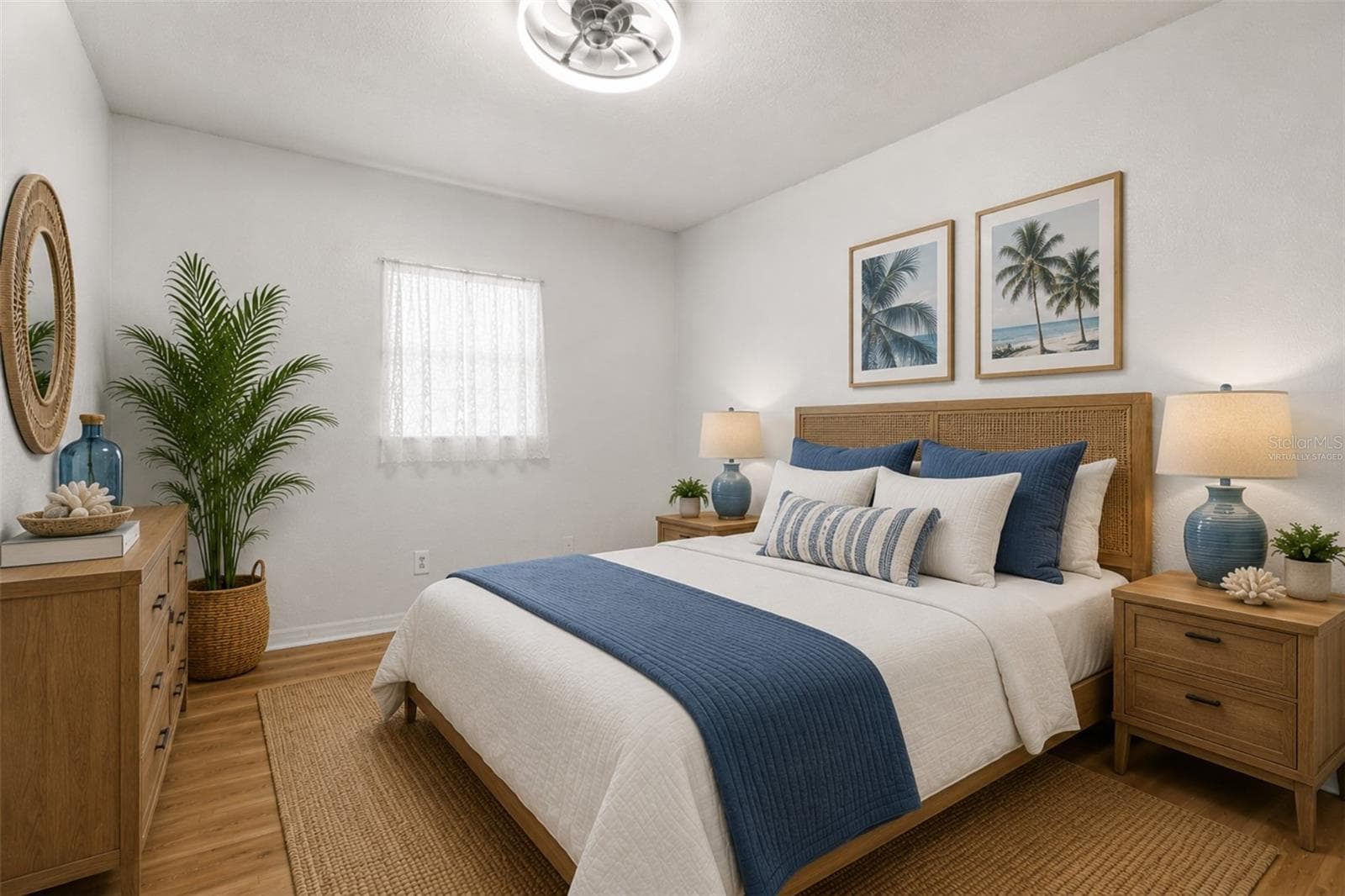 Bedroom - Virtually Staged Furniture - 3469 JANET ST, APOPKA