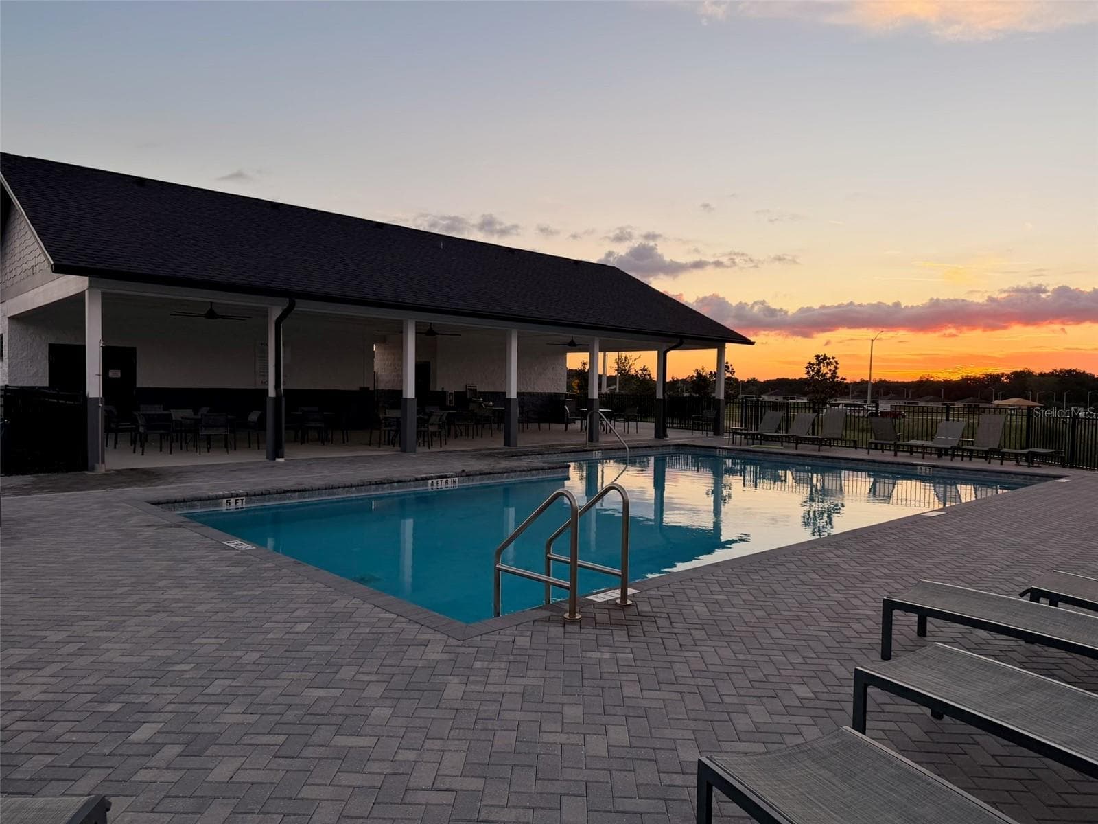 Paved Cool Deck Around Pool - 13941 NW CONVERGENCE BLVD, ALACHUA