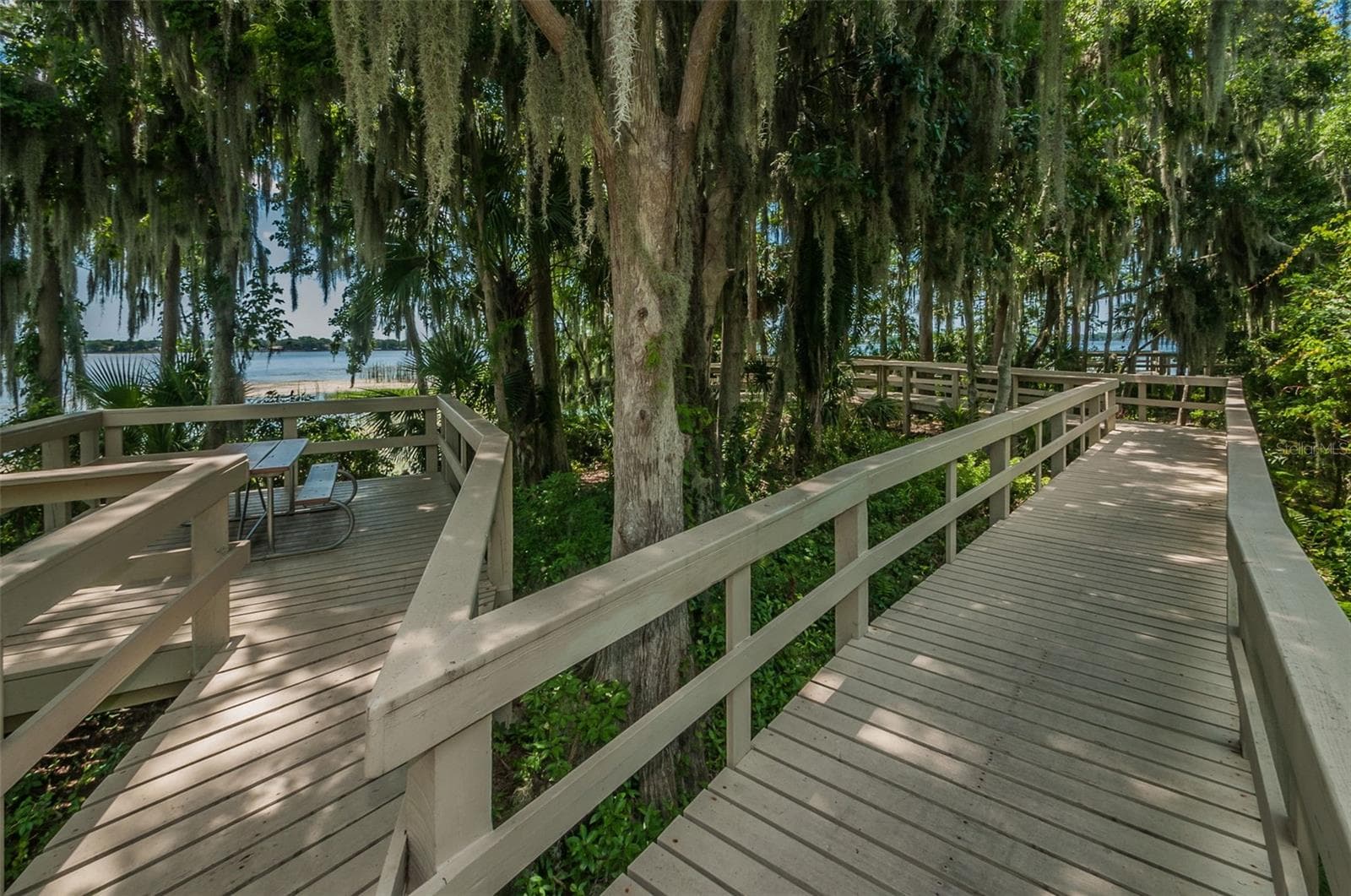 Picnic area at Lakefront Park overlooking Lake Tarpon - 4084 LIGUSTRUM DR, PALM HARBOR