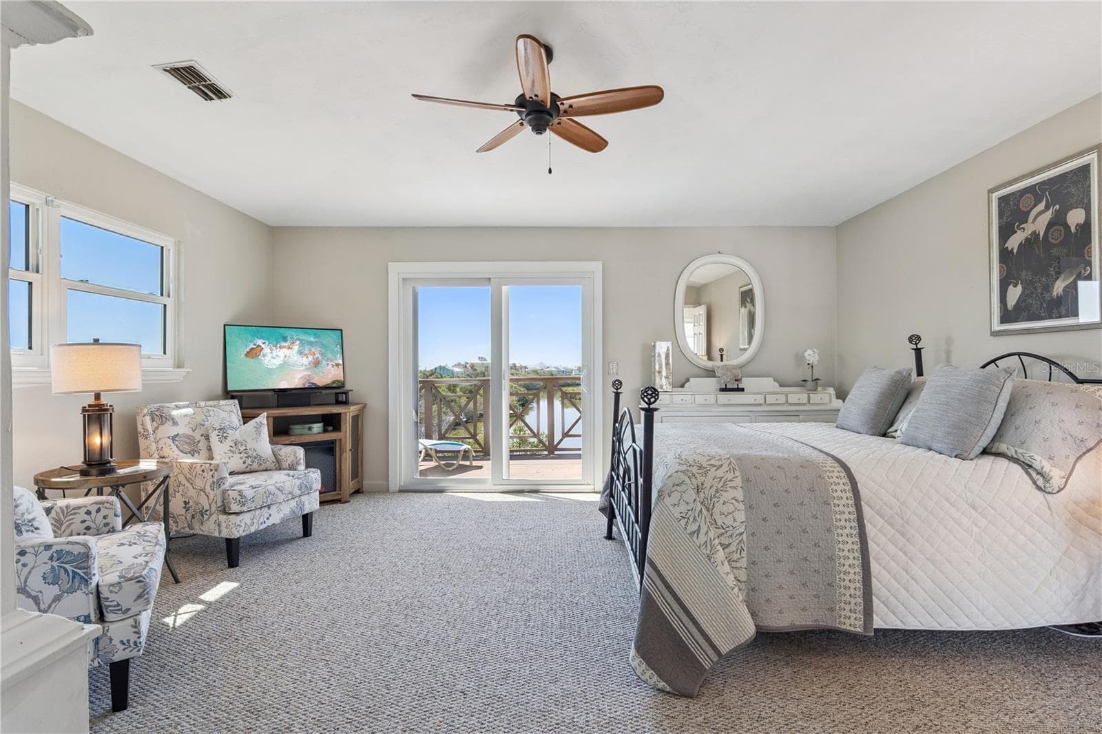 Private 3rd floor primary suite with panoramic water views and large open deck. - 884 CATFISH AVE, NEW SMYRNA BEACH