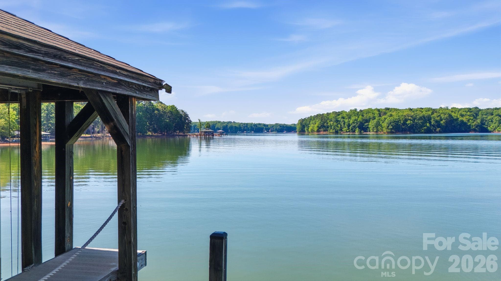 Private Fixed Dock overlooking main channel. - 161 Eagle Chase Lane, Troutman
