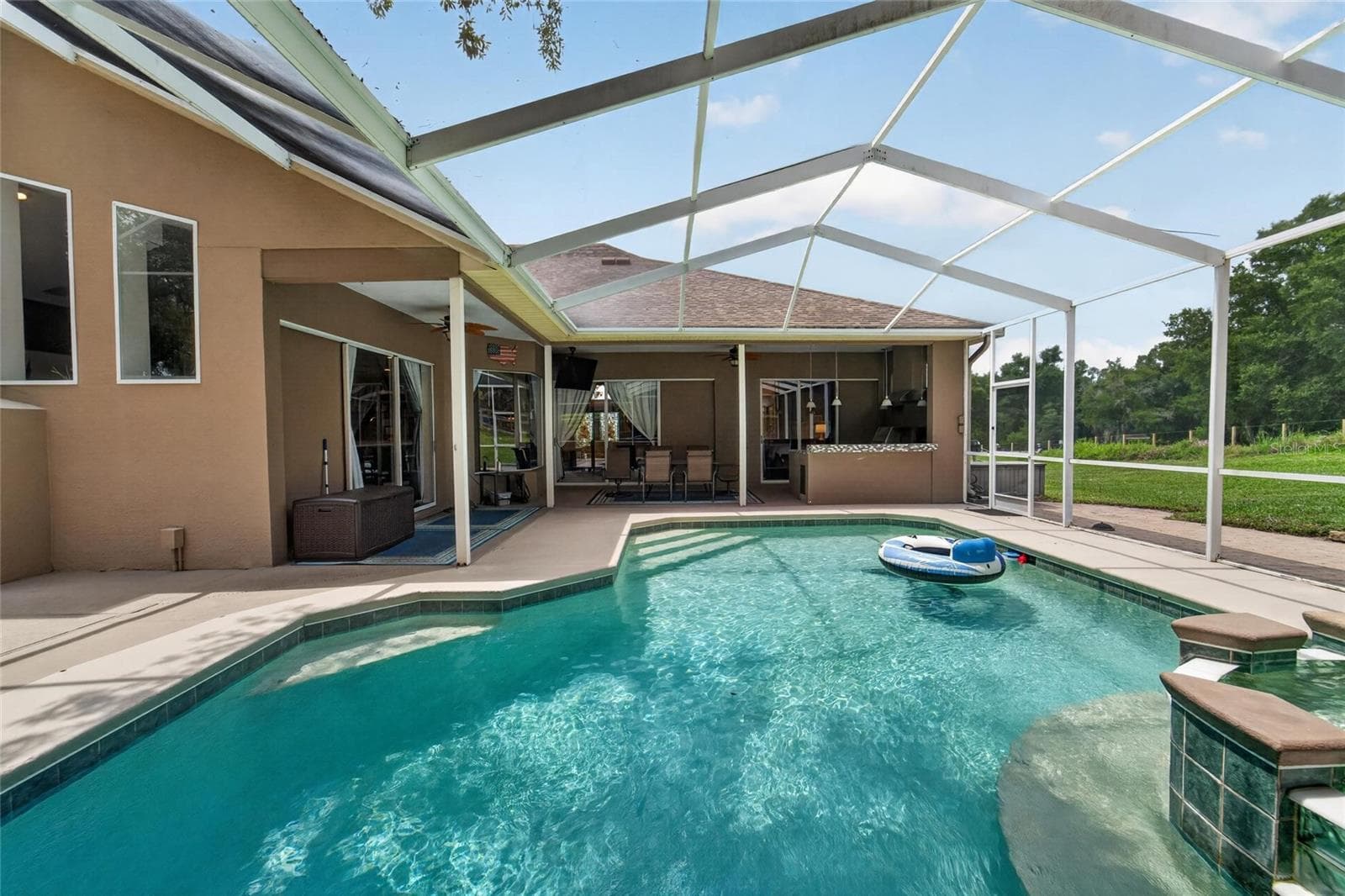 Pool & lanai area 4 - 13020 SHADOW RUN BLVD, RIVERVIEW