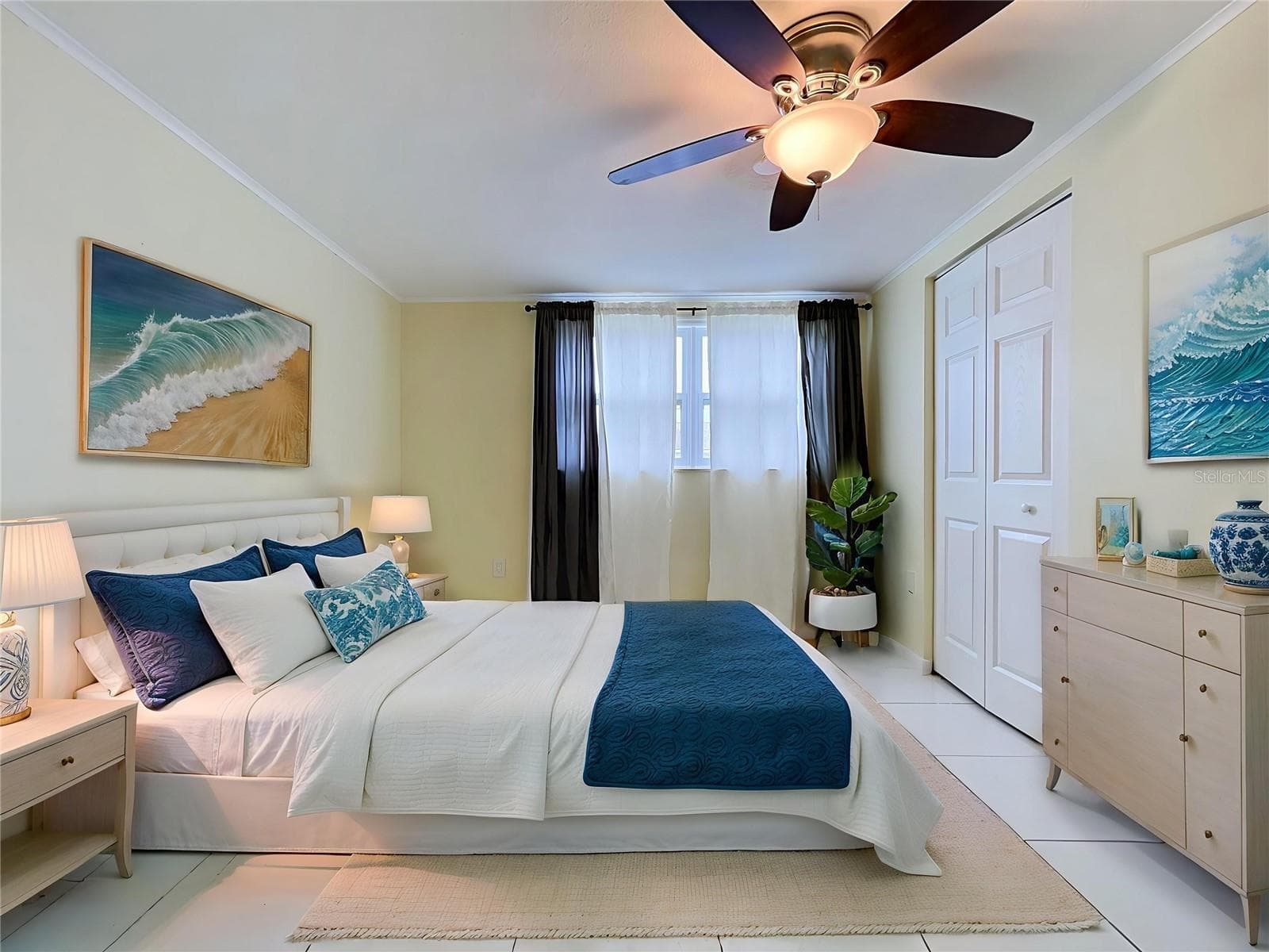 Primary bedroom/alternate angle-staged - 7401 ISLANDER LN, HUDSON