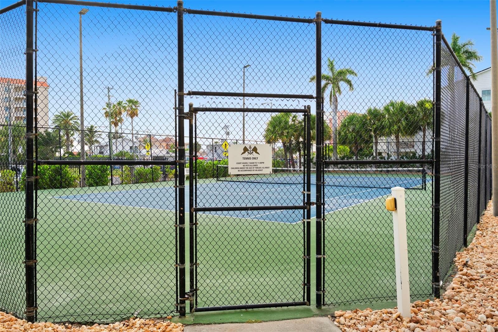 Community Tennis courts 1 of 2 at front entry - 17717 GULF BLVD #604, REDINGTON SHORES