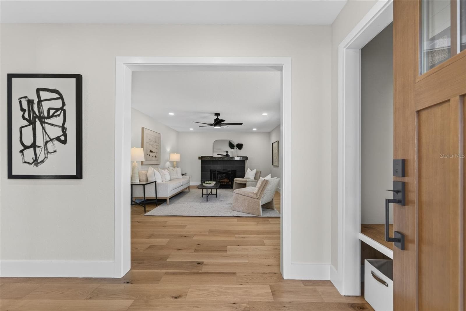 View from the front door to the living room - 310 PARK ST N, ST PETERSBURG