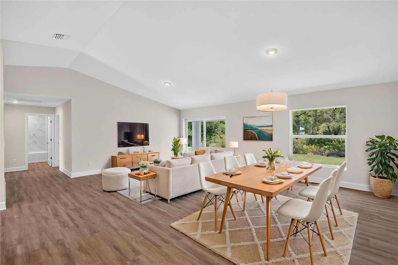Staged Great Room - 151 KIRBY ST, PORT CHARLOTTE