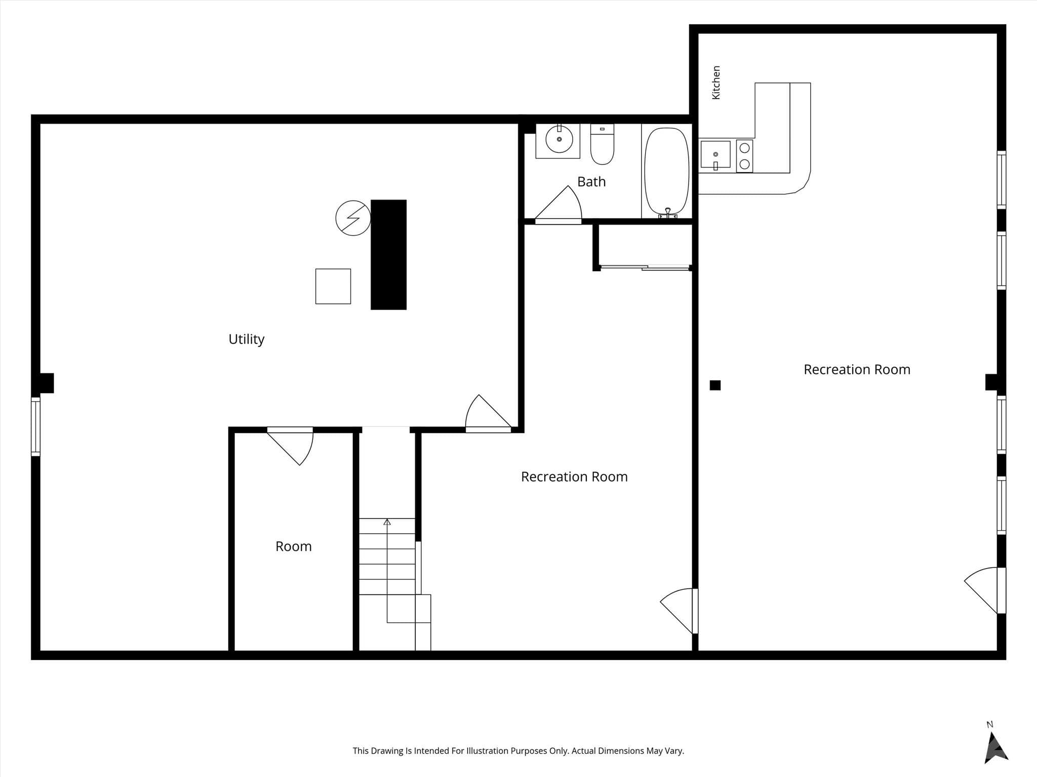 Basement Level Floor Plan - 21 Hamburg Drive, Weaverville