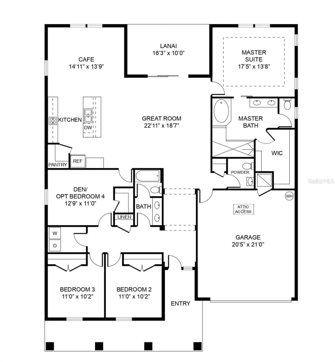 Floor Plan - 30280 W BLUEBELL AVE, EUSTIS