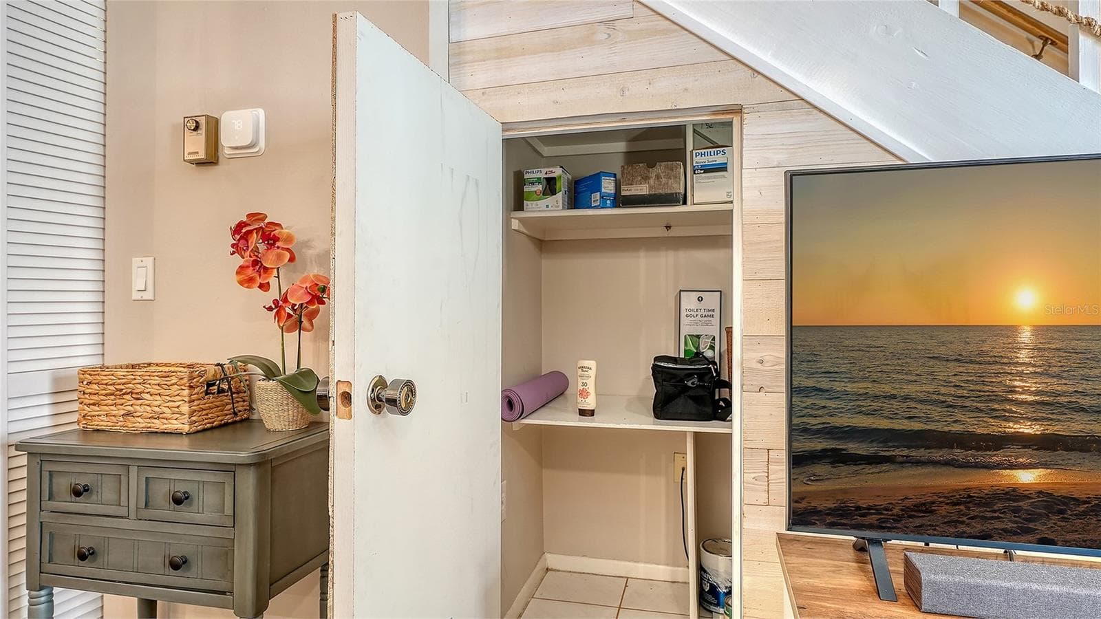 Storage closet under the staircase. - 1646 STICKNEY POINT RD #101, SARASOTA