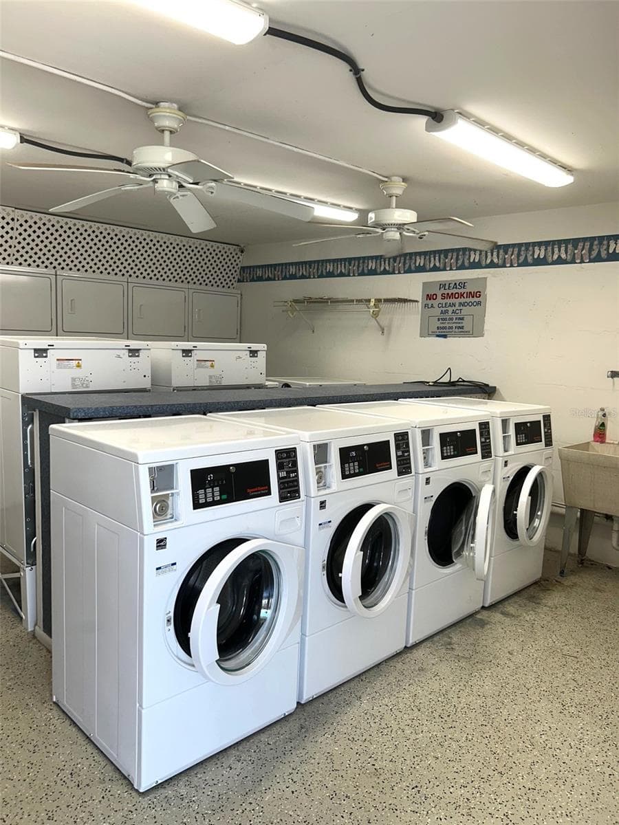 Community Laundry just across the driveway from #132 - 4520 OVERLOOK DR NE #132, ST PETERSBURG