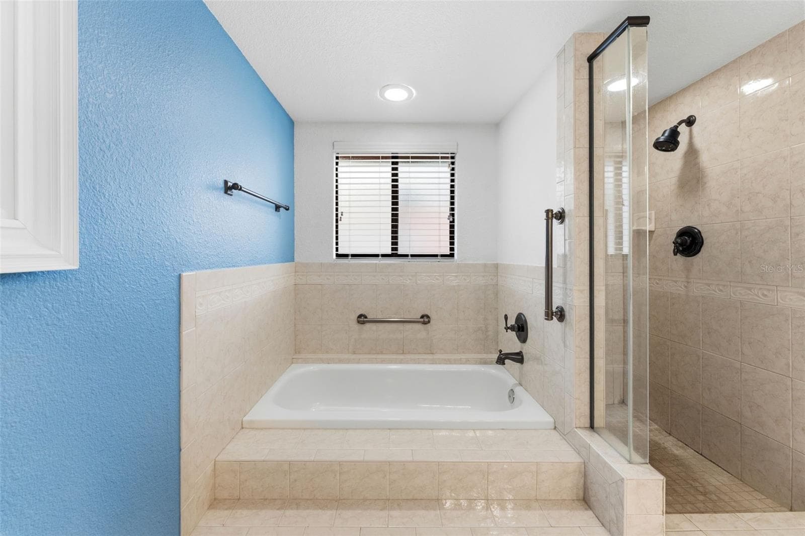 Ensuite in primary tub and separate shower - 3460 COUNTRYSIDE BLVD #66, CLEARWATER