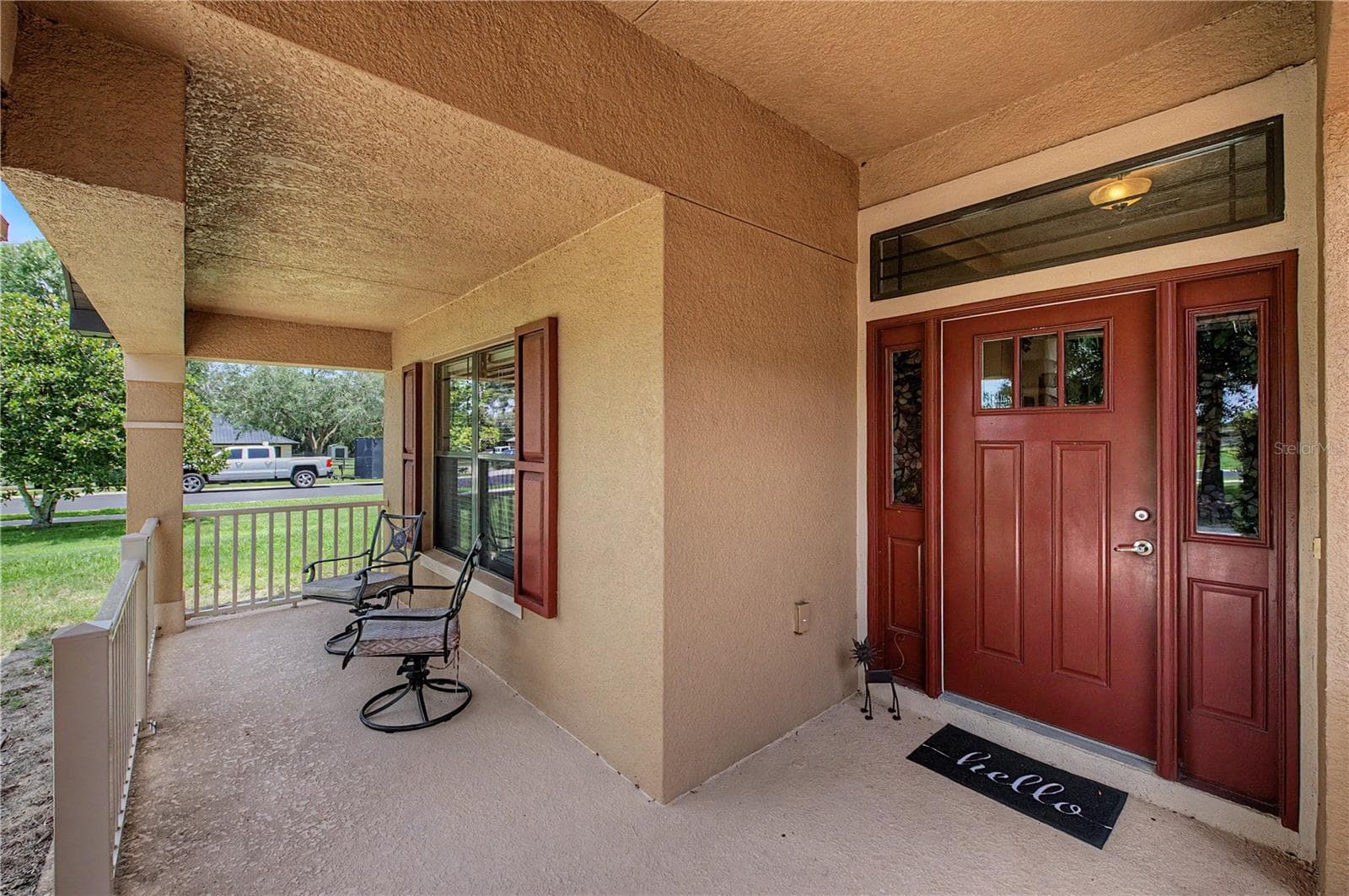Front Door and Covered Front Porch - 27928 AUSTIN WOODS DRIVE, DADE CITY